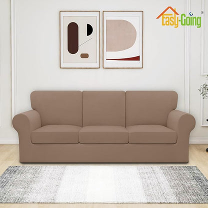 Easy-Going 7 Pieces Stretch Couch Cover Washable Sofa Cover Set - Image 2