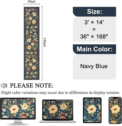 DUKINO 3x14 Washable Runner Rug, Non Slip Kitchen Runner Rug, Low Pile - Image 2