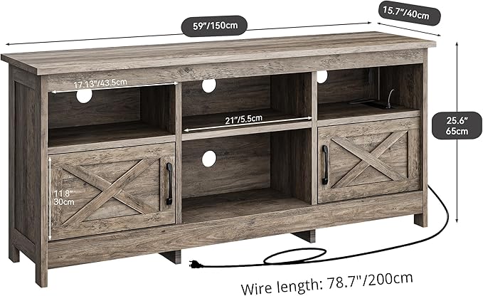 YITAHOME TV Stand for 65 Inch TVs, Entertainment Center - Image 2