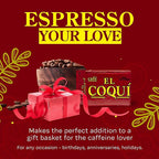 El Coquí Dark Roast Espresso Ground Coffee, Rich, Ground Coffee, Bulk Coffee, Authentic Puerto Rican Style Coffee, Vacuum Sealed, Ground Espresso Beans, 6 oz (12 pack)
