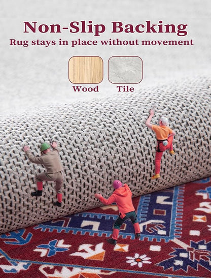 SERISSA 2'6"x14' Washable Non Slip Boho Runner Rug - Image 5
