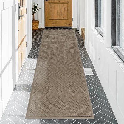 Sturdy Front Door Mat, Absorbent Muddy Dirt Resist Welcome Door Mats Outdoor by HIYARD
