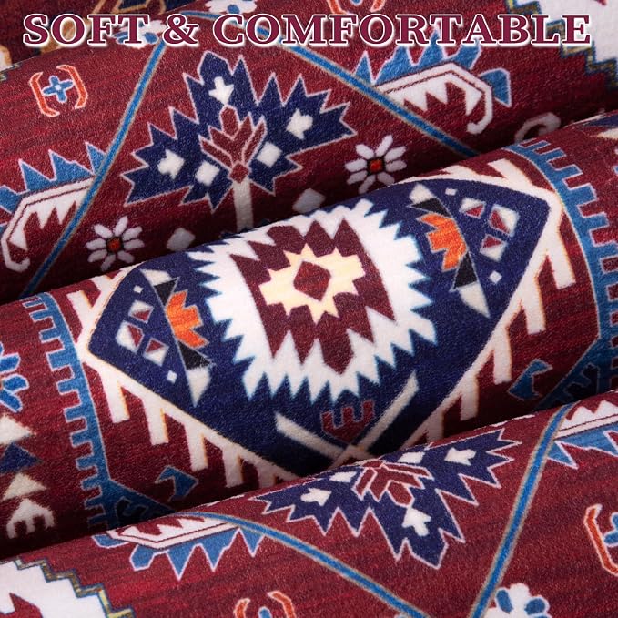 SERISSA 3x5 Washable Non Slip Boho Area Rug - Image 6
