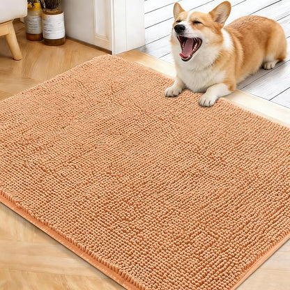 OLANLY Dog Door Mat for Muddy Paws 40x32, Super Absorbent Chenille Mud Mat | by OLANLY