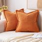 MIULEE Fall Orange Decorative Throw Pillow Covers by MIULEE