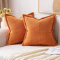 MIULEE Fall Orange Decorative Throw Pillow Covers by MIULEE
