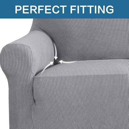 H.VERSAILTEX High Stretch Armchair Cover 1-Piece Rich Jacquard Chair Covers - Image 5