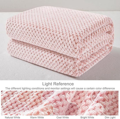 Exclusivo Mezcla Large Waffle Fleece Throw Blanket - Image 3