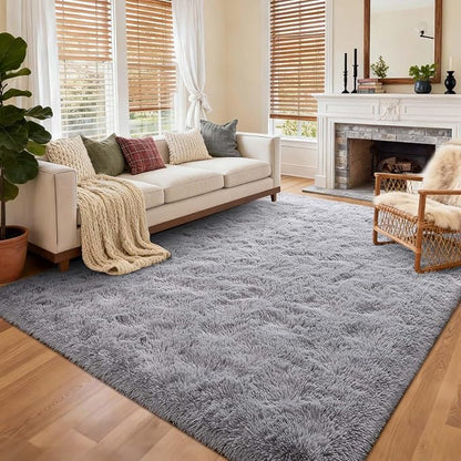 9x12 Ft Extra Large Shag Rugs for Living Room, Ultra Soft Fluffy Furry Area - Image 3
