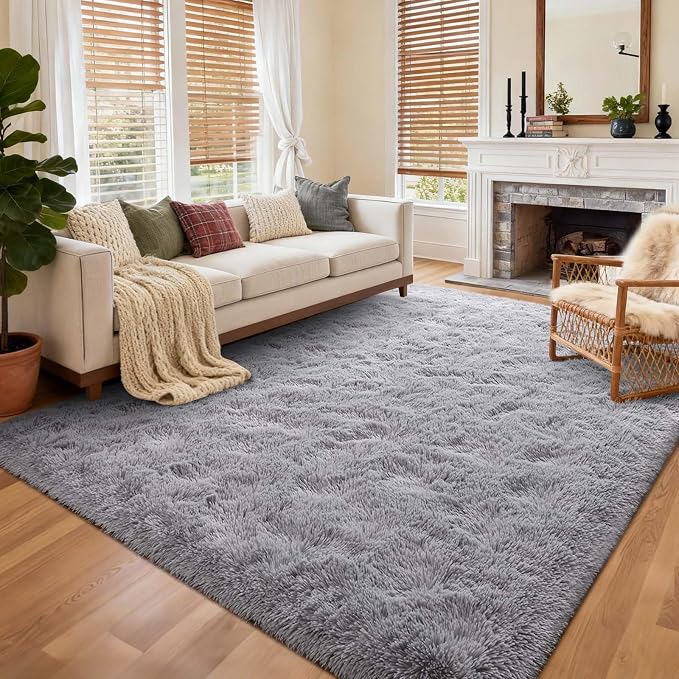 5x7 Ft Shag Area Rug for Bedroom, Ultra Soft Fluffy Furry Rugs for Living Room - Image 3