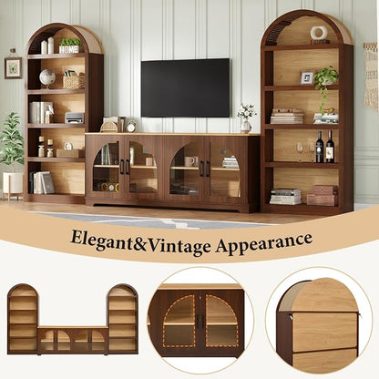 Merax Vintage Farmhouse TV Stand Set - Image 5