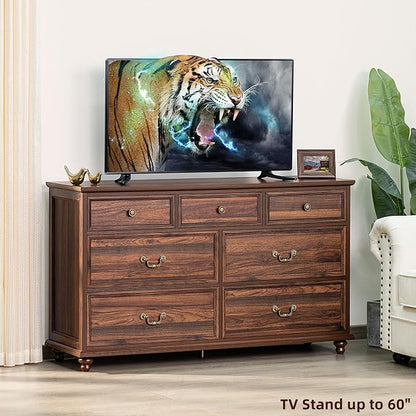 Joaxswe Farmhouse 54" 7 Drawers Dresser - Image 5