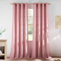 NICETOWN Thick Linen Pink Curtains by NICETOWN