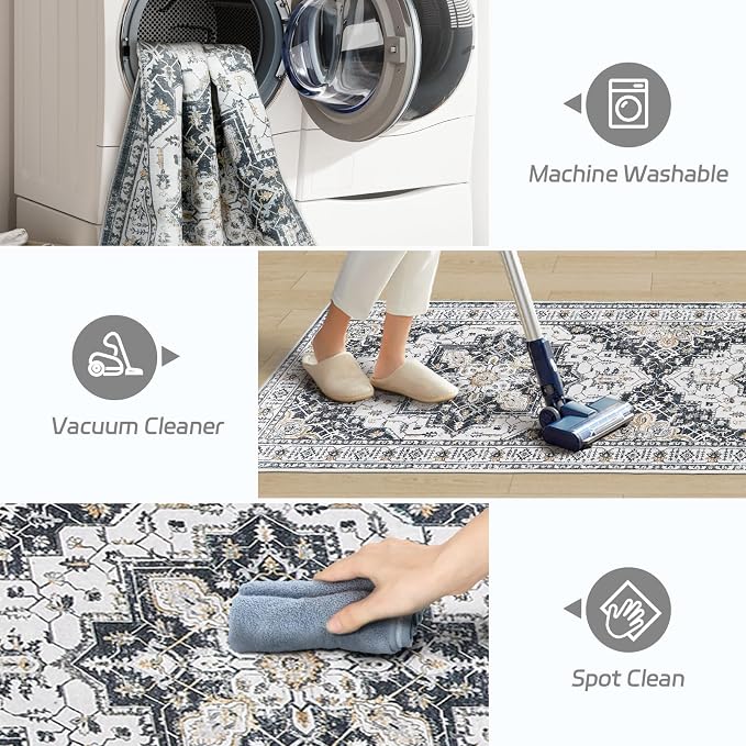 Madane Kitchen Runner 2'6''x8' Soft Rug Runners - Image 4