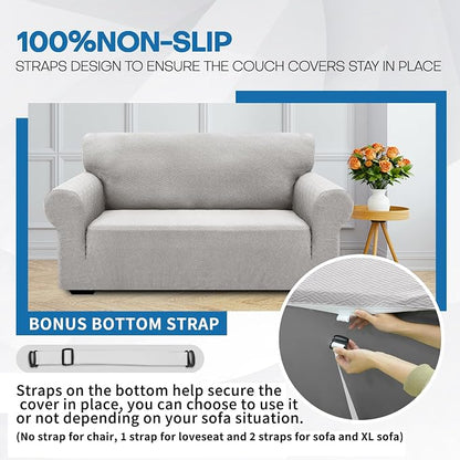 XINEAGE 2026 New Stretch Armchair Covers 1 Piece Chair Slipcovers Chair - Image 7