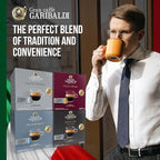 Gran Caffè Garibaldi Espresso Pods, Italian Roasted Coffee, Compatible Nespresso Original Line Machines, Nitrogen Flushed, Strong & Intense, Cocoa & Dried Fruit, Dark Roast - Gusto Intenso (Aluminum) 200 Cups