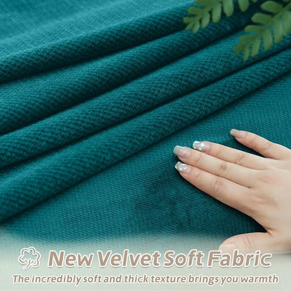 Arfntevss Sectional Recliner Couch Covers Velvet Corner Sectional Sofa Cover - Image 4