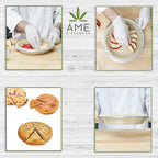 AME D'ESSENCE (1PC-11) Aluminum Pie Pan Commercial Grade Round Pie Plate Size 11" x 1mm Thick