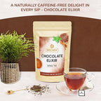 BREWIX, Chocolate Rooibos Herbal Tea (15 Pyramid Tea Bags) | Rich Red Tea with Cocoa, Cinnamon & Mint | Naturally Caffeine-Free | Dessert-Inspired Wellness Blend | Soothing Red Tea for Evening Comfort