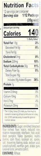 Krusteaz Baking Mix, Pumpkin Spice Quick Bread Mix, Made with Real Pumpkin & No Artificial Flavors, 15 Ounce Box (Pack of 2)