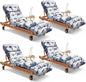 4 Pack Outdoor Chaise Lounge Chair Cushion 75.1 x 22.8 x 4.7 Inches 100% by Uthem