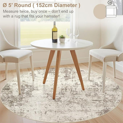 UERMEI 5ft Round Area Rug Living Room Rugs - Image 3