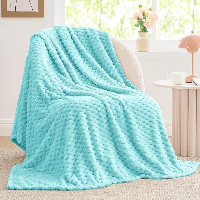 BEDELITE Aqua Throw Blanket for Couch, Soft Cozy Gifts for Women, 50 * 60 | 3D by BEDELITE