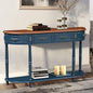 Retro Curved Console Table, Solid Pine Legs by HMFULE