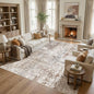 UERMEI Square Area Rugs : Washable 10x10 Neutral Modern Abstract Carpet by UERMEI