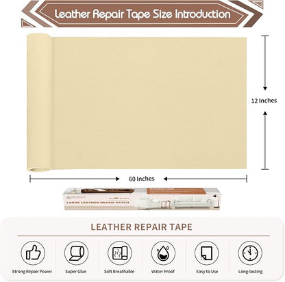 KING MOUNTAIN Leather Repair Patch, 12 x 60 Inches Self-Adhesive Repair Tape - Image 4