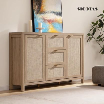 SICOTAS 52" Larger Sideboard Buffet Coffee Bar Cabinet - Image 7