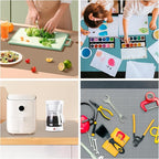 KVK 43.3×25.6in Silicone Mats for Kitchen Counter - Extra Large Silicone Mat Heat Resistant - Glossy Bottom Non Slip - Universal Painting Craft Resin Mat Table Countertop Protector, Dark Grey