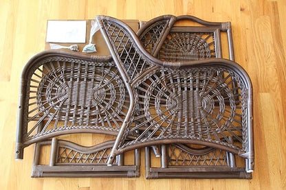 Malibu Lounge Loveseat Sofa Natural Rattan Wicker Handmade Design - Image 5