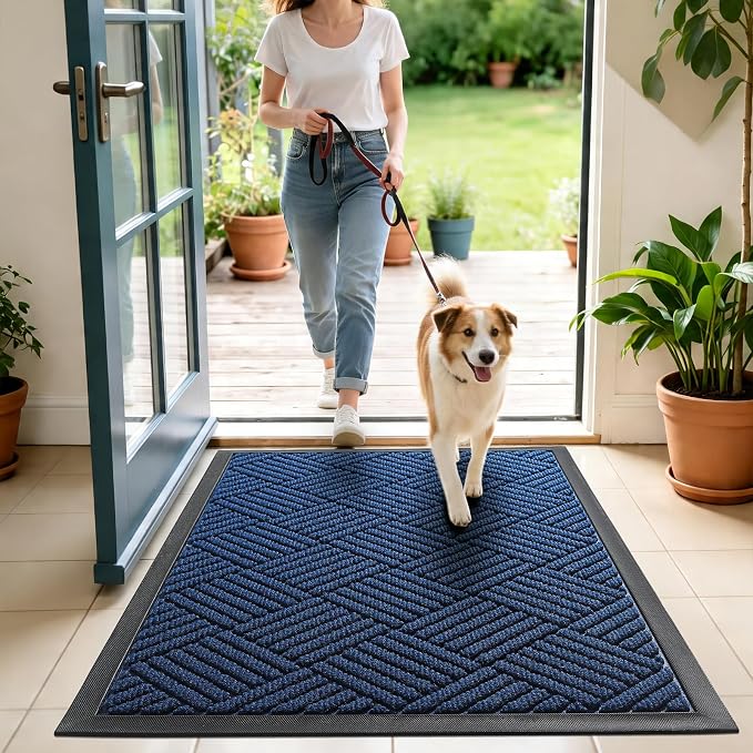 Front Door Mat, Heavy Duty Waterproof Doormat 61.5"x36", Stain Fade Resistant - Image 8