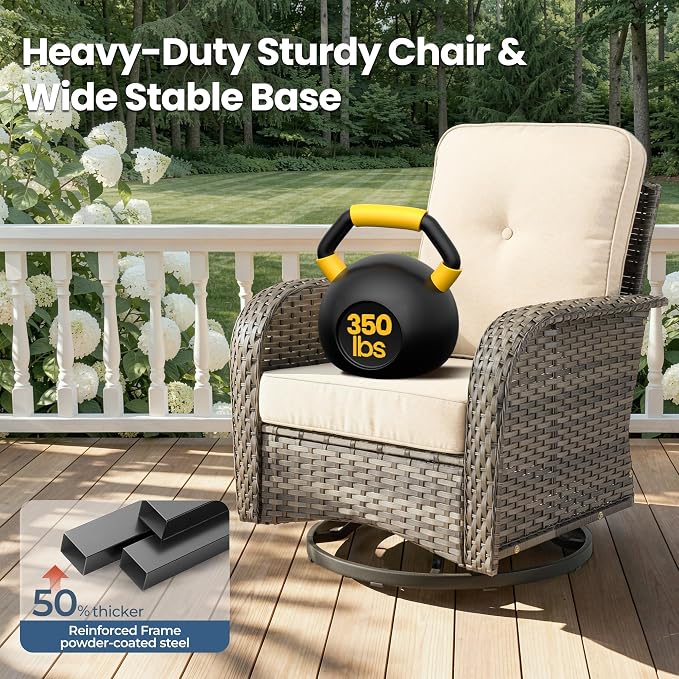 Weaxty 8 Pieces Outdoor Patio Furniture Sets - Image 6