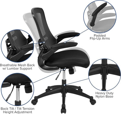 Flash Furniture Kelista Mid-Back Swivel Office Chair - Image 13