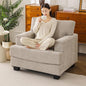 Oversized Accent Chair with Armrest Organizer, Comfy Living Room Chairs with by Fryruwa