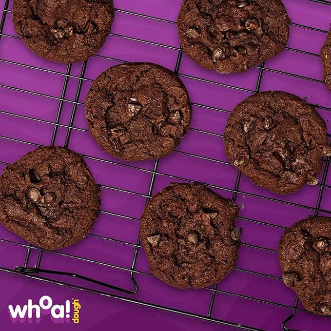 Whoa Dough Ready to Bake Cookie Dough Brownie Batter – Certified Non-GMO, Kosher, Gluten Free – Plant-Based Snack Dough Made with Real Ingredients – 24 Pack