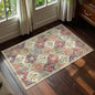 Lahome Moroccan Trellis Washable Orange Rug, 2x3 Entryway Rugs by Lahome