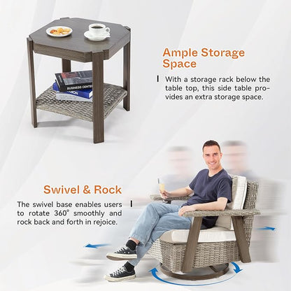 Joyside Patio Chair with Side Table - Image 5