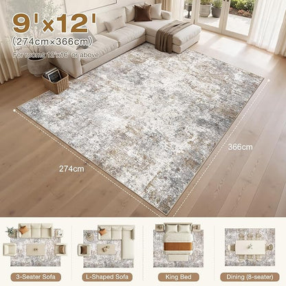 UERMEI 9x12 Area Rug Living Room Rugs - Image 2