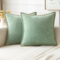MIULEE Decorative Couch Throw Pillow Covers 18x18 Inch Greyish Green 2 Pack | by MIULEE