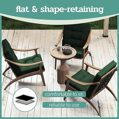 Outdoor Chair Cushion, High Back Soft Seat Pad - Image 7