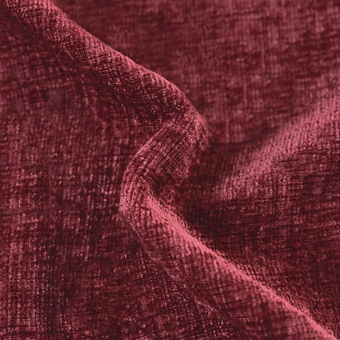 CaliTime Decorative Couch Throw Pillow Covers 22 X 22 Inches Burgundy | Pack of - Image 2