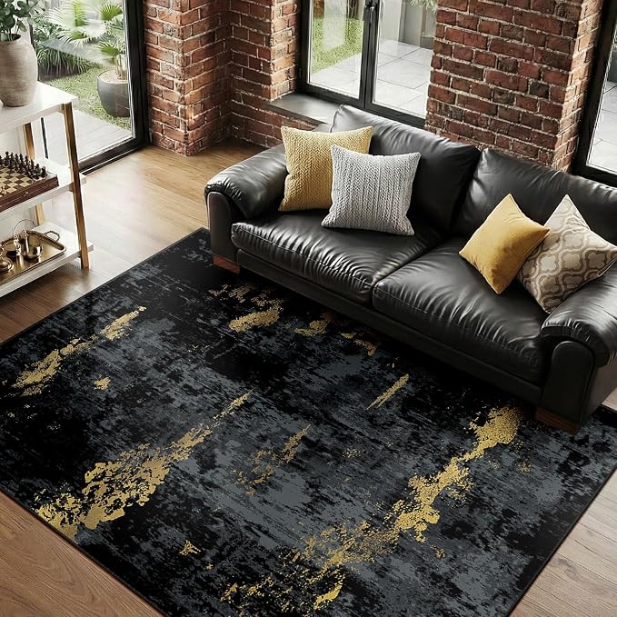 RELEANY Washable 8'x10' Abstract Area Rug - Image 9