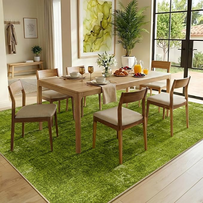 RELEANY Washable 9'x12' Abstract Area Rug - Image 3