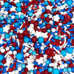 Sprinkles | Blue Sprinkle | 4 Ounces | Jimmies | Sprinkle | Manvscakes, Chocolate Flavor, Non Toxic