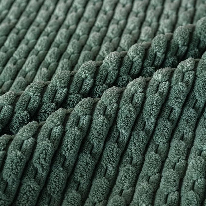 Set of 4 Teal Green Decorative Throw Pillow Covers 18x18 Inch Corduroy Pillow - Image 5