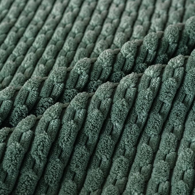 Set of 4 Teal Green Decorative Throw Pillow Covers 16x16 Inch Corduroy Pillow - Image 5