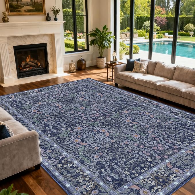 Area Rug for Living Room, 10x12 Large Washable Rugs for Dining Room, Non Slip - Image 2